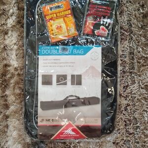 New High Sierra Black Double Ski Bag with Hand Warmers